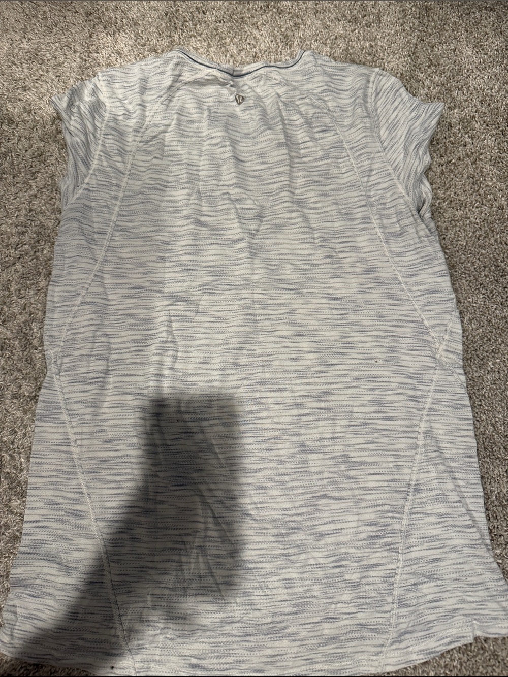 Lululemon  Heathered Blue-Gray Athletic Tee
